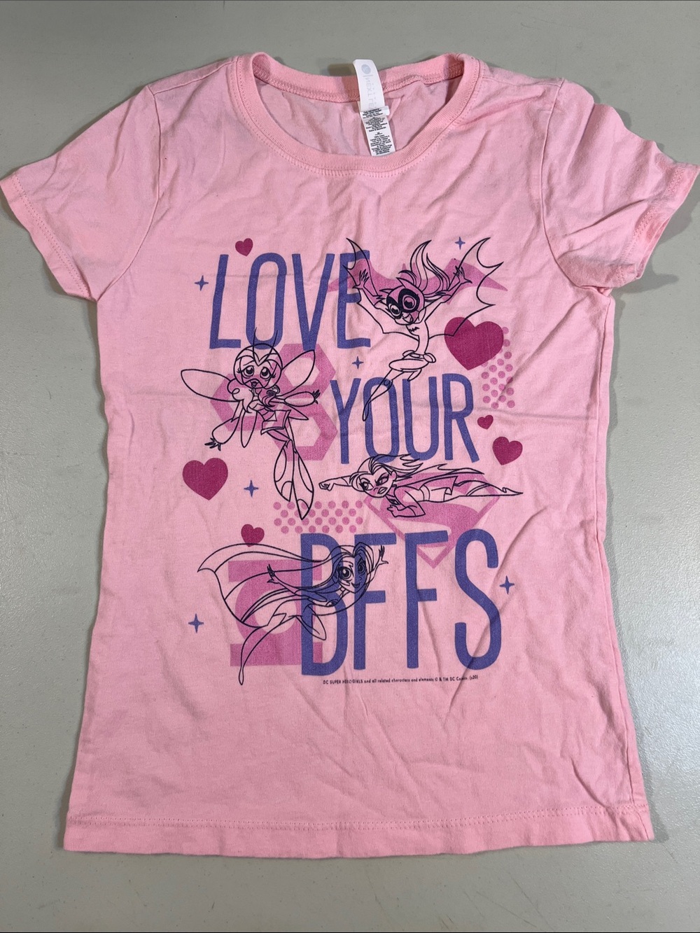 Next Level Apparel Pink Graphic 'Love Your BFFs' Tee